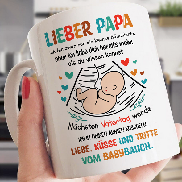 Liebe, Küsse Und Tritte Vom Babybauch Mugs - NT - NN0905224