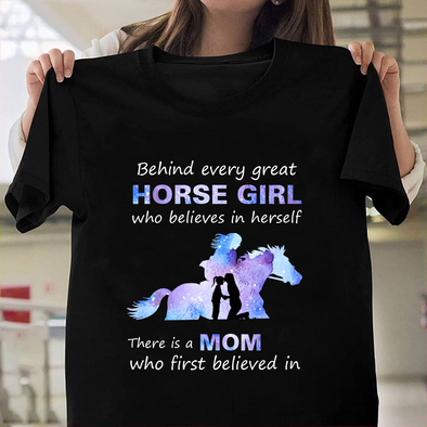 Behind every great horse girl Classic T-Shirt