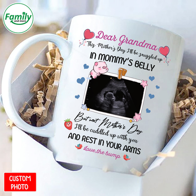 Personalized I'll Be Cuddled Up With You Mug Custom Gift For Grandma