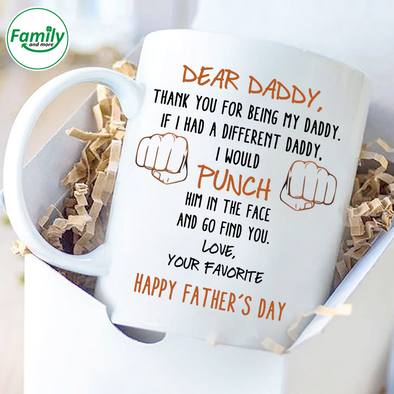 Gift For Daddy Punch In The Face Mug-nt Mugs
