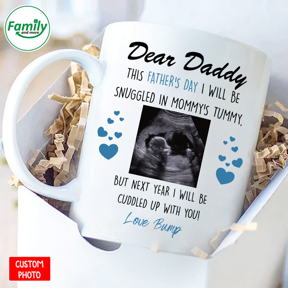 Dear Daddy snuggled in mommy's tummy Mug