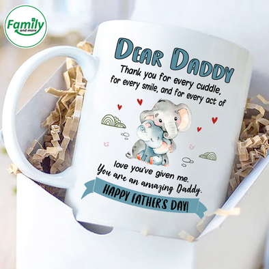 Dear Daddy love you're given me-nt Mugs