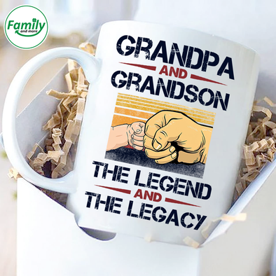 Grandpa and Grandson The Legend and The Legacy-nt Mugs