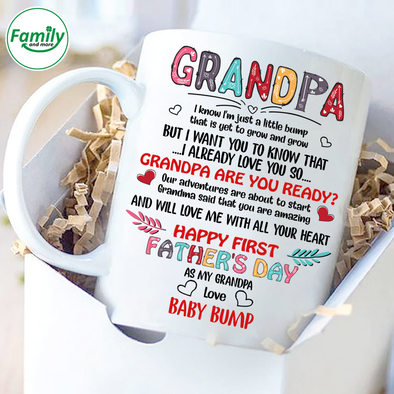 Grandpa are you ready Happy first Father's Day-nt Mugs