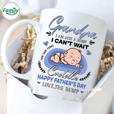 Grandpa I'm Just A bump I can't wait-nt Mugs
