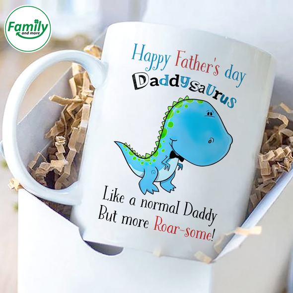 Happy Father's Day Daddysaurus-nt Mugs