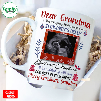 Personalized Gift For Mommy Merry Christmas, Grandma Mugs - Nt