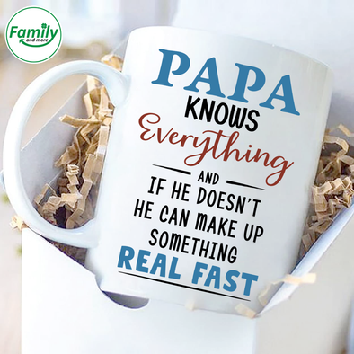 Papa knows everything real fast-nt Mugs