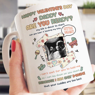 Personalized Gift For Future Dad Happy Valentine's Day Are You Ready? Mug- NT-HB1212221