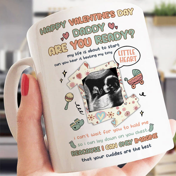 Personalized Gift For Future Dad Happy Valentine's Day Are You Ready? Mug- NT-HB1212221