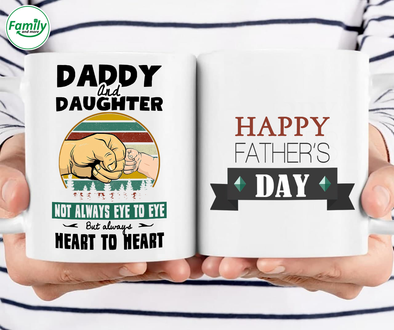 Daddy and Daughter Happy Father's Day-nt Mugs