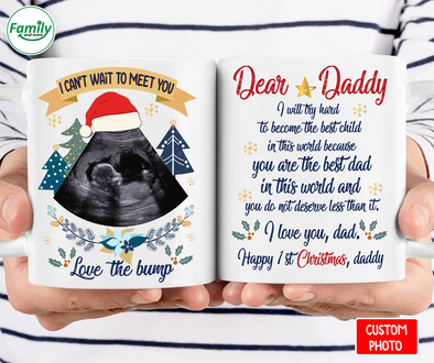 Personalized Gift For Daddy  I Will Try Hard To Become The Best Child Mugs - Nt