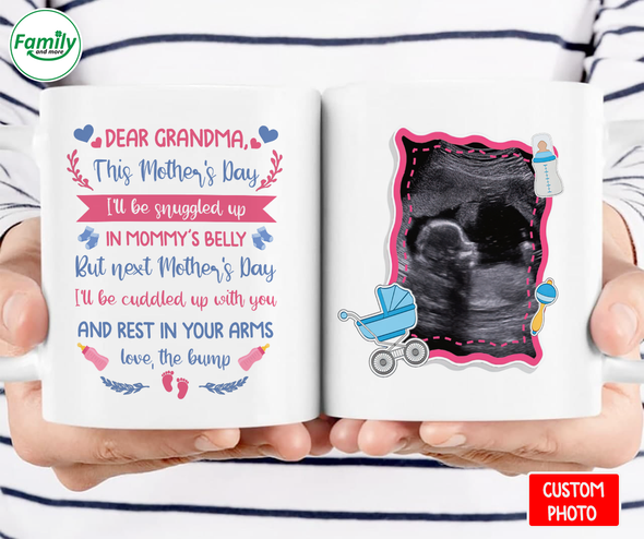 Dear Grandma I'll Be Cuddled up with you Mug