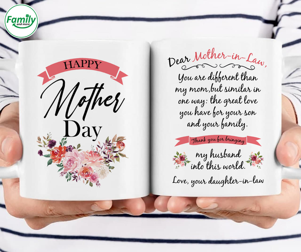 Dear Mother in law Thank you for bringing-nt Mugs
