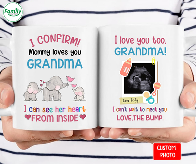 Personalized Gift For Moms Mommy Loves You Grandma Mug