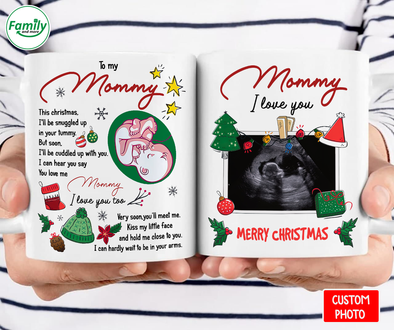 Personalized Gift For Wife Happy First Christmas I Can Hear You Say You Love Me Mugs - Nt