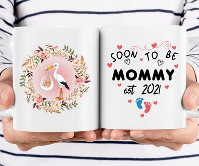 Soon to be mommy est 2021 Mugs