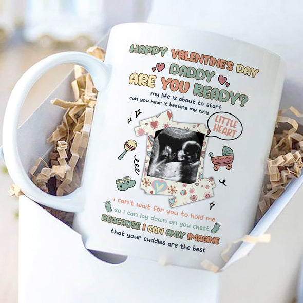 Personalized Gift For Future Dad Happy Valentine's Day Are You Ready? Mug- NT-HB1212221