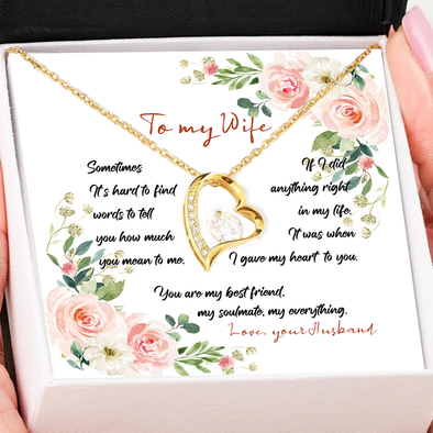 Gift For Wife Sometimes It's Hard To Find Words To Tell You How Much You Mean To Me Necklace - NT - NN2401225
