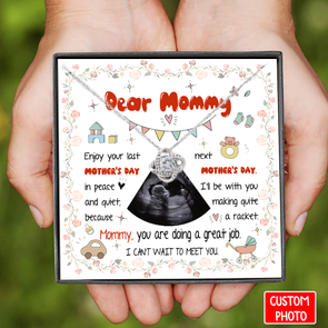 Personalized Gift For Future Mommy I Can't Wait To Meet You Necklace - NT - NN0404223