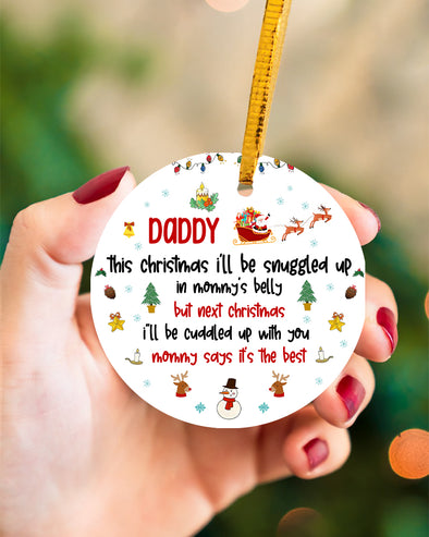 Gift For Future Daddy Ornament - pp - TT0610212