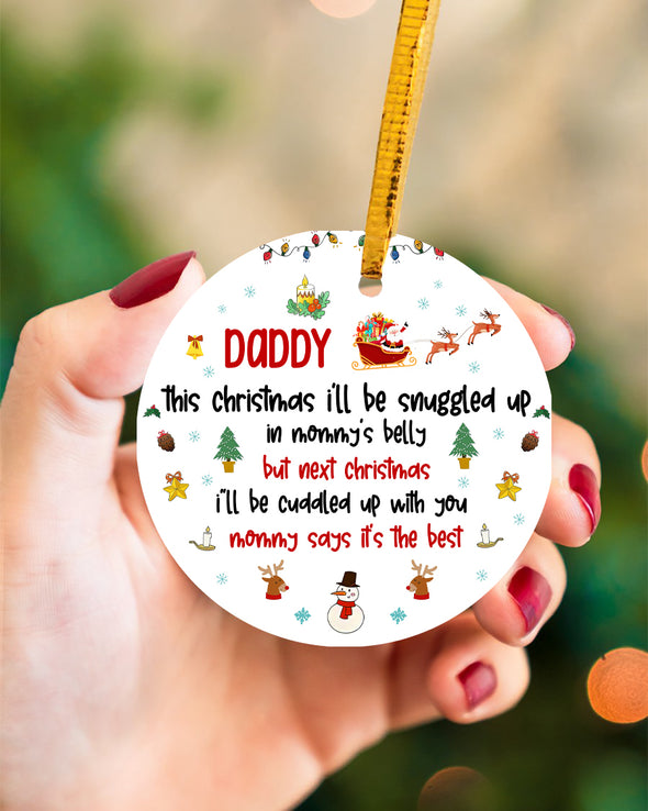 Gift For Future Daddy Ornament - pp - TT0610212