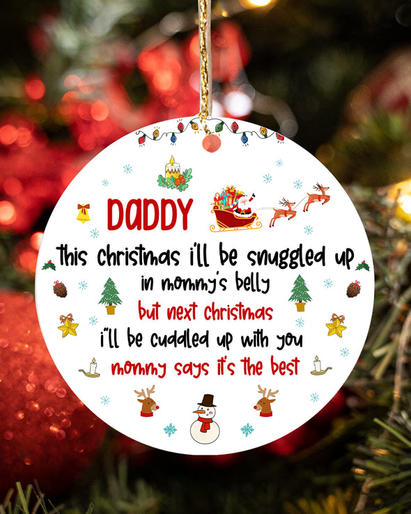 Gift For Future Daddy Ornament - pp - TT0610212