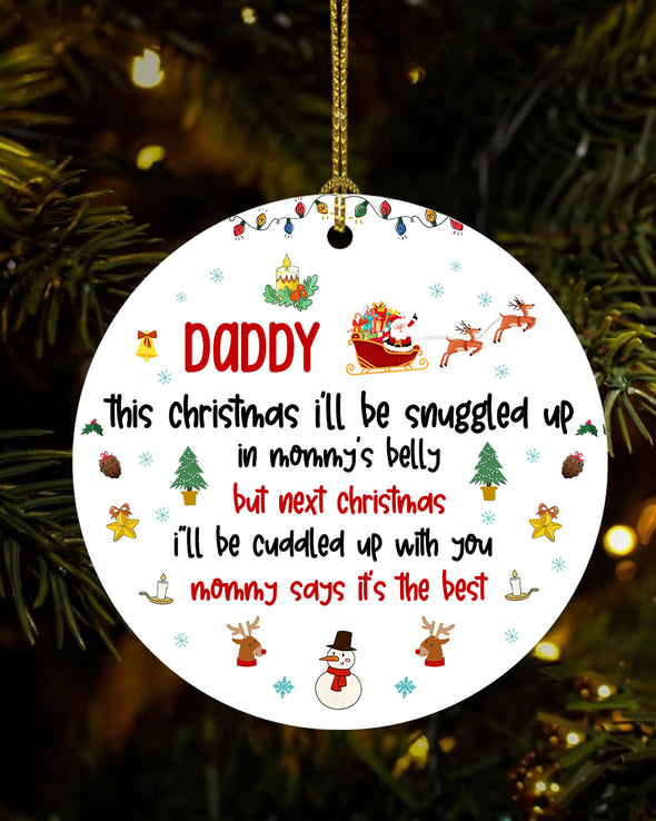 Gift For Future Daddy Ornament - pp - TT0610212