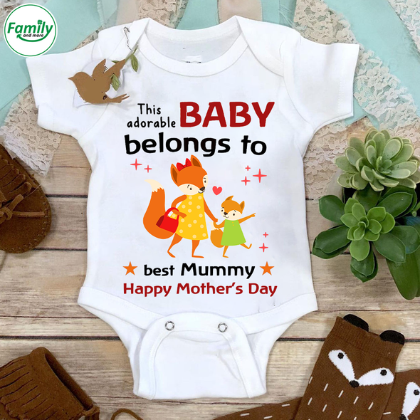 Gift For Future Mummy This Adorable Baby Belongs To The Best Mummy Baby Onesie - NT - NN0203222