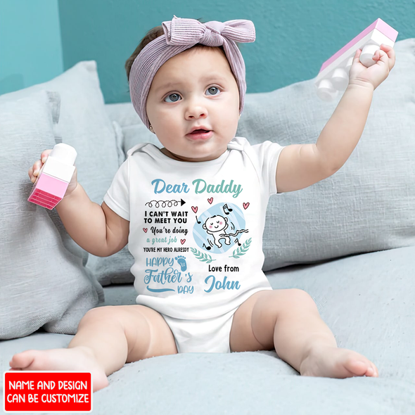 Gift For Daddy You're My Hero Together Baby Onesie - AD - NN2104222