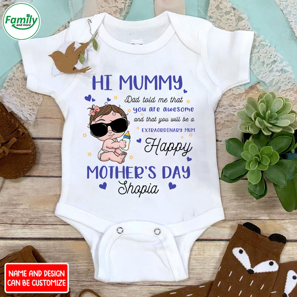 Gift For Future Mummy Happy Mother's Day Onesie - NT - NN2102226