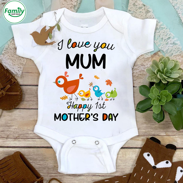 Gift For Mum I Love You Mum Baby Onesie - NT - NN1602226