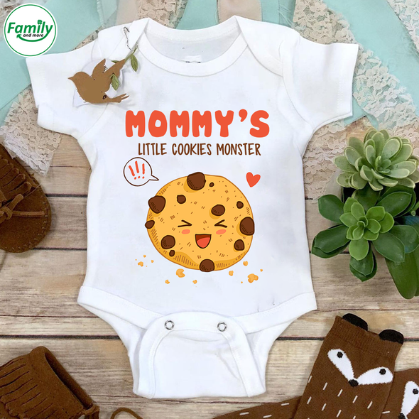 Gift For Future Mommy Mommy's Little Cookie Monster Baby Onesie - NT - NN1703226