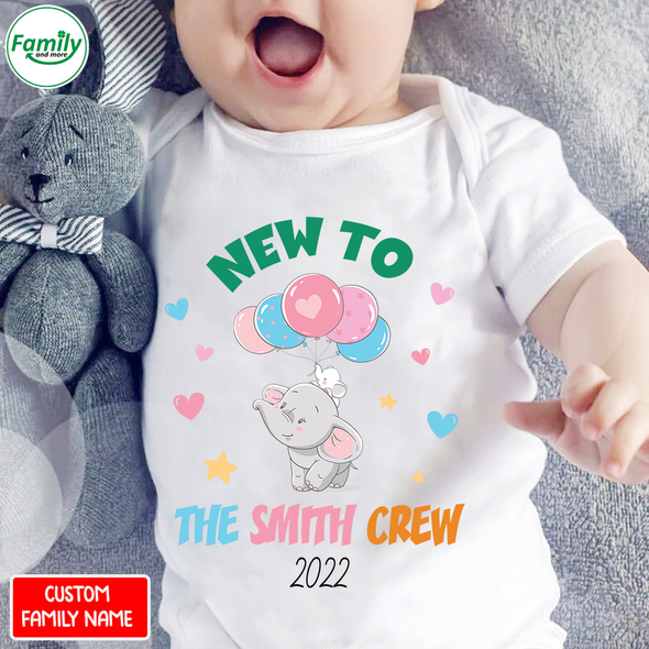 Personalized Gift For Future Mummy New To The Crew Onesie - NT - NN0903223