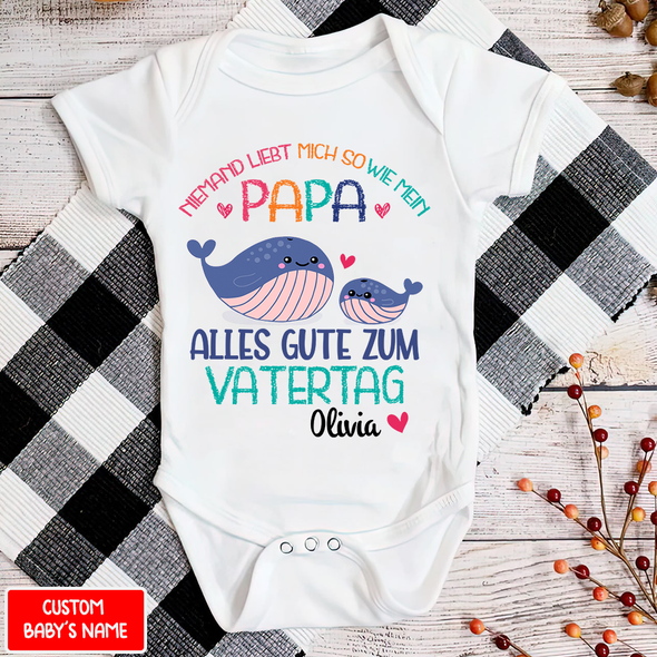 Niemand Liebt Mich So Wie Mein Papa Baby Onesie - NT - NN1305222