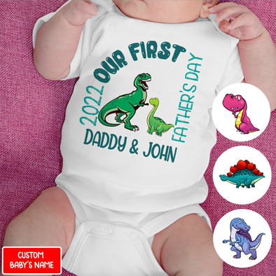 Gift For Daddy Our FIrst Father's Day Baby Onesie - NT - NN1305224