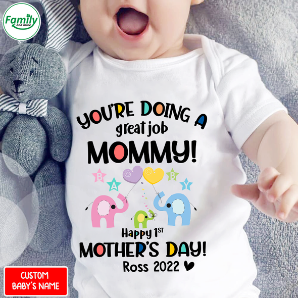 Personalized Gift For Future Mommy You Are Doing A Great Job Baby Onesie - NT - NN3003224