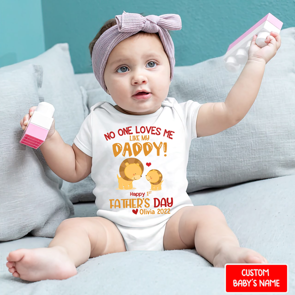 Gift For Daddy Happy Father's Day Baby Onesie - NT - NN2907224