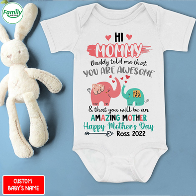Gift For Mommy Happy Mother's Day Baby Onesie - AD - NN0404224
