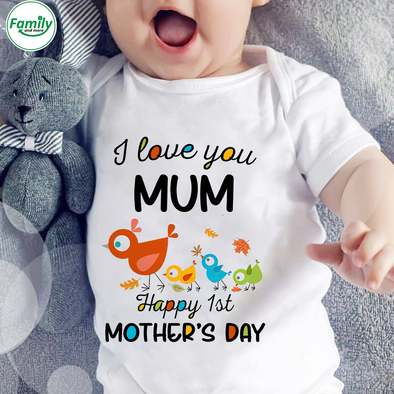 Gift For Mum I Love You Mum Baby Onesie - NT - NN1602226