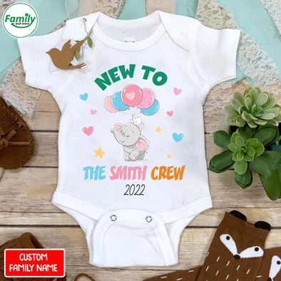 Personalized Gift For Future Mummy New To The Crew Onesie - NT - NN0903223