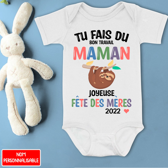 Tu Fais Du Bon Travaill Maman Baby Onesie - NT - NN1204225