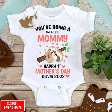 Gift For Mommy You're Doing Great Job Mommy Baby Onesie - AD - NN14042210