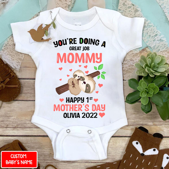 Gift For Mommy You're Doing Great Job Mommy Baby Onesie - AD - NN14042210