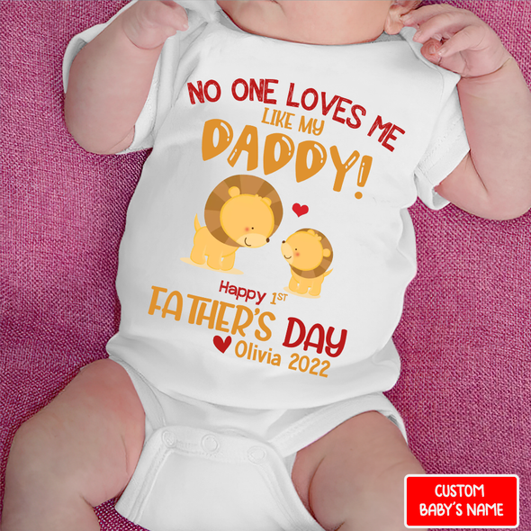 Gift For Daddy Happy Father's Day Baby Onesie - NT - NN2907224