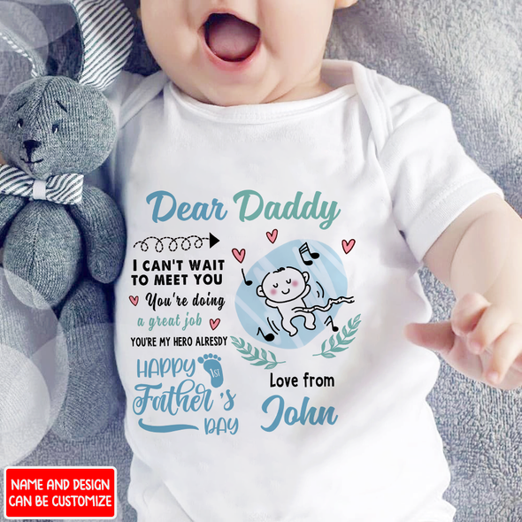 Gift For Daddy You're My Hero Together Baby Onesie - AD - NN2104222