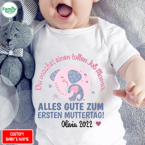 Gift For Mommy Happy First Mother Day Baby Onesie - AD -13041