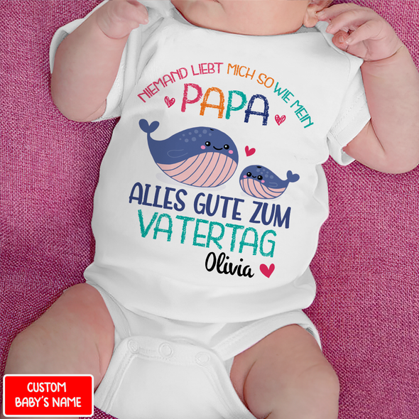 Niemand Liebt Mich So Wie Mein Papa Baby Onesie - NT - NN1305222