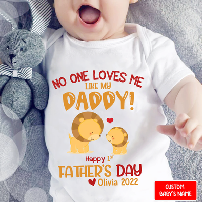 Gift For Daddy Happy Father's Day Baby Onesie - NT - NN2907224