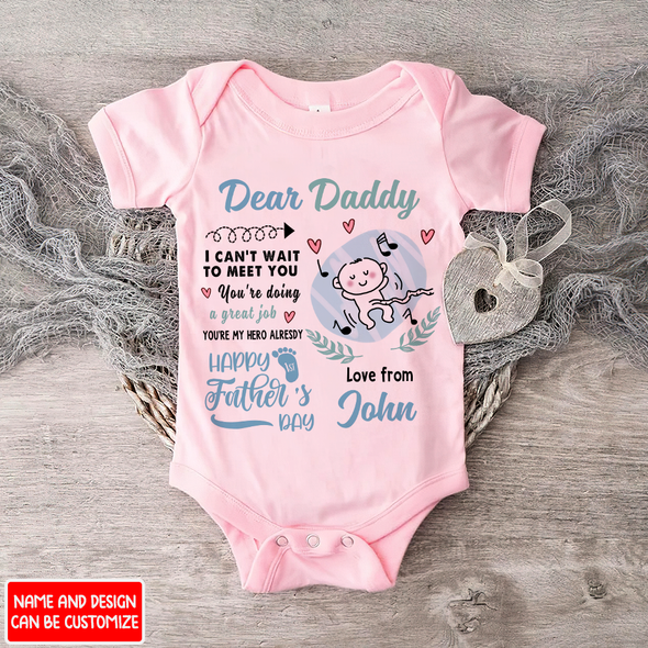 Gift For Daddy You're My Hero Together Baby Onesie - AD - NN2104222